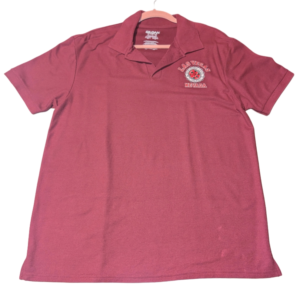 Gildan Men's Maroon Polo Shirt